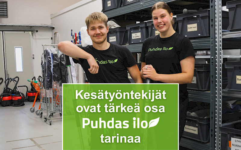 Kesätyöntekijät osana Puhdas Ilon tarinaa