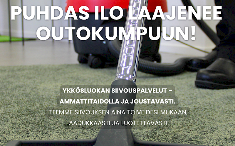 Puhdas Ilo nyt myös Outokummussa – paikallista palvelua kotien ja yritysten arkeen